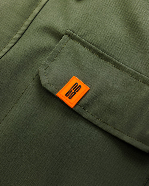 AJ Tech Utility Overshirt - Khaki