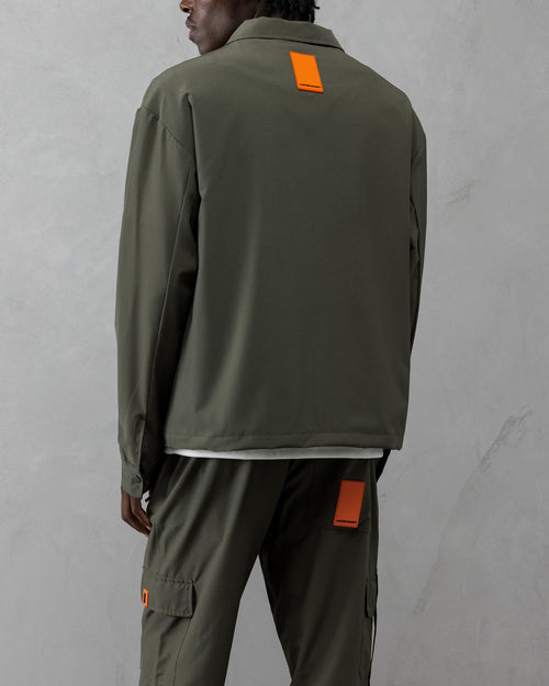 AJ Tech Utility Overshirt - Khaki