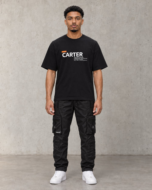 Rico Oversized Tee Black, front, concrete studio
