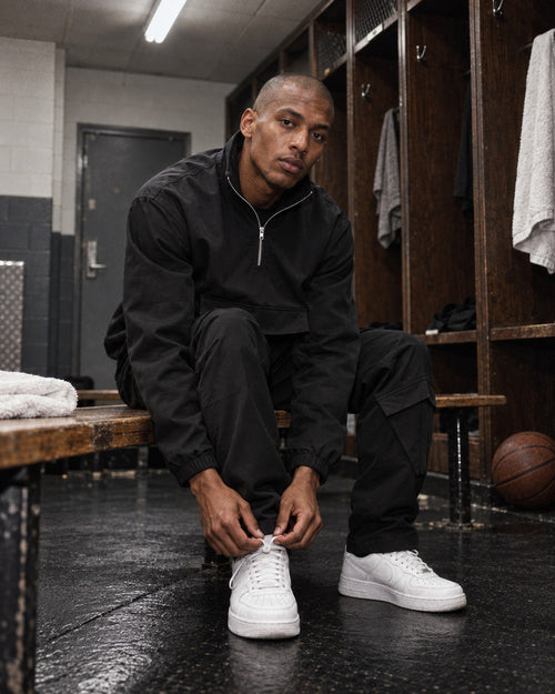 Kold Breeze 1/4 Zip Windbreaker in Black, Kold Breeze campaign